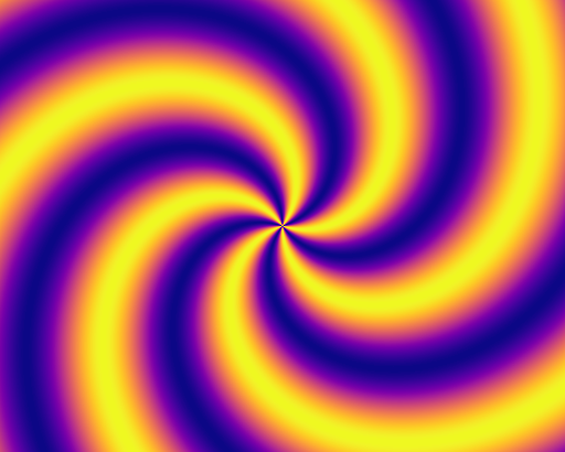 Abstract swirl of vibrant colours representing creative energy